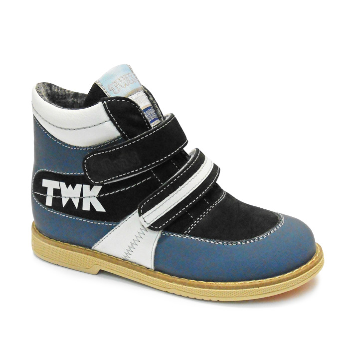 Ботинки ортопедические Твики утепленные для мальчиков TW-402 цвет сине-черные.