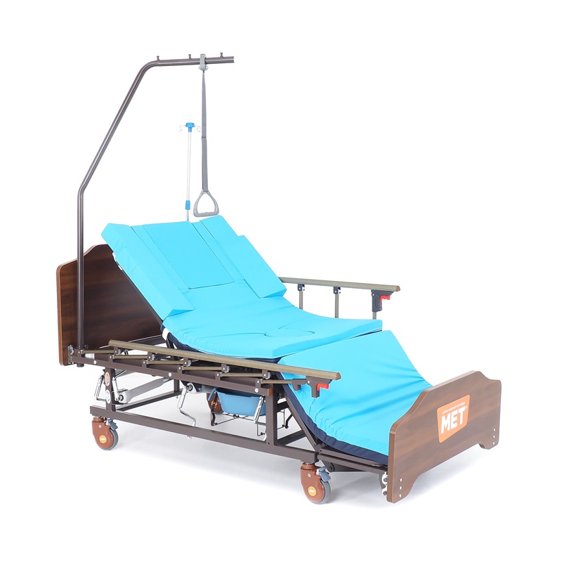 Кровать медицинская функциональная механическая Мet с туалетным устройством Remeks