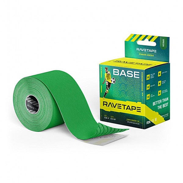 Кинезиотейп Ravetape Base RVTB-GRN-55 5см x 5м зеленый.