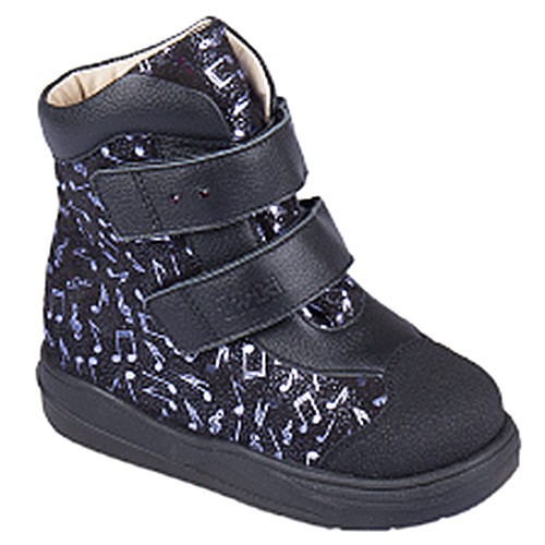 Ботинки ортопедические Твики с шерстью для девочек TW-527-5 черный/сиреневый