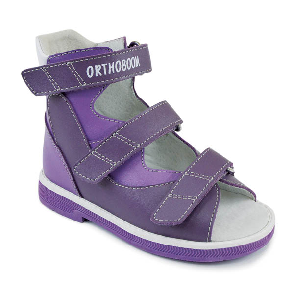 Сандали ортопедические Ортобум для девочек 71057-01 фиолетовый/сиреневый.