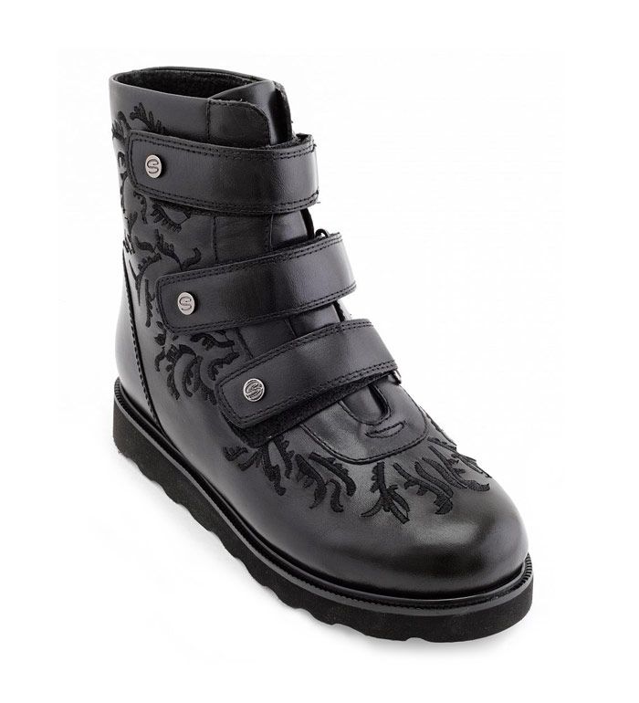 Ботинки ортопедические Сурсил-Орто зимние для девочек A43-042-1 черные.