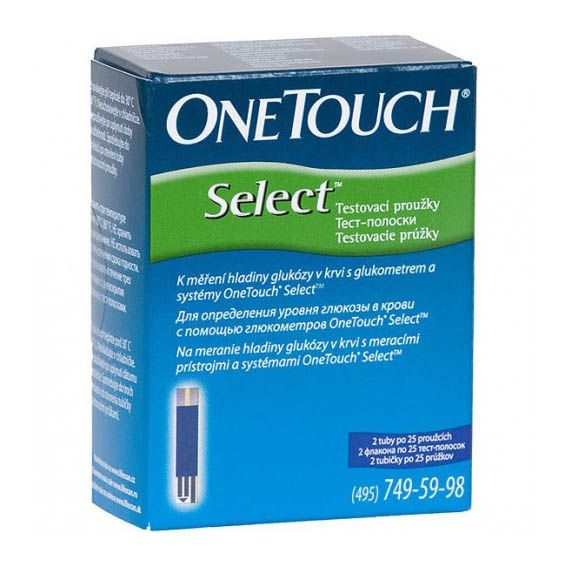 Тест-полоски One touch Select 50 шт..