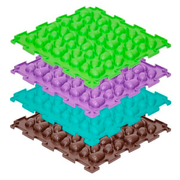 Коврик массажный Ортодон Желуди жесткий 8 модулей.