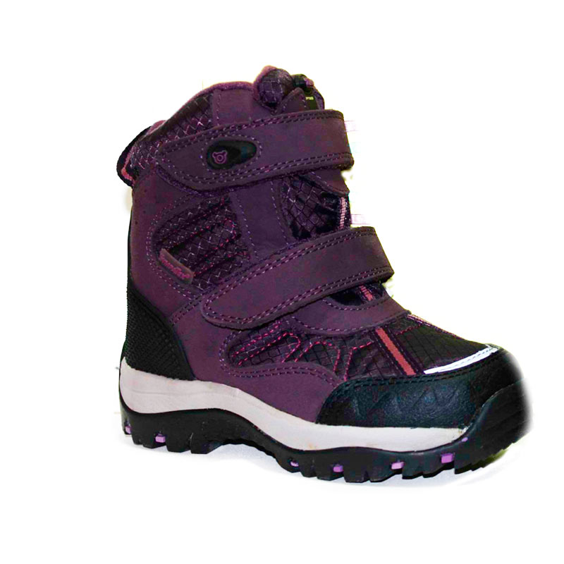 Ботинки Орсетто зимние мембранные для девочек 9811 фиолетовый
