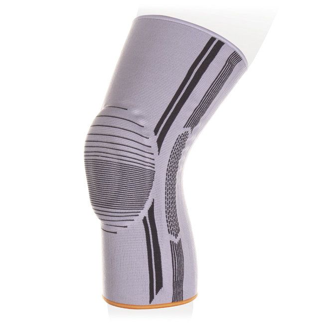 Бандаж на коленный сустав Экотен с силиконовым пателлярным кольцом KS-E01.