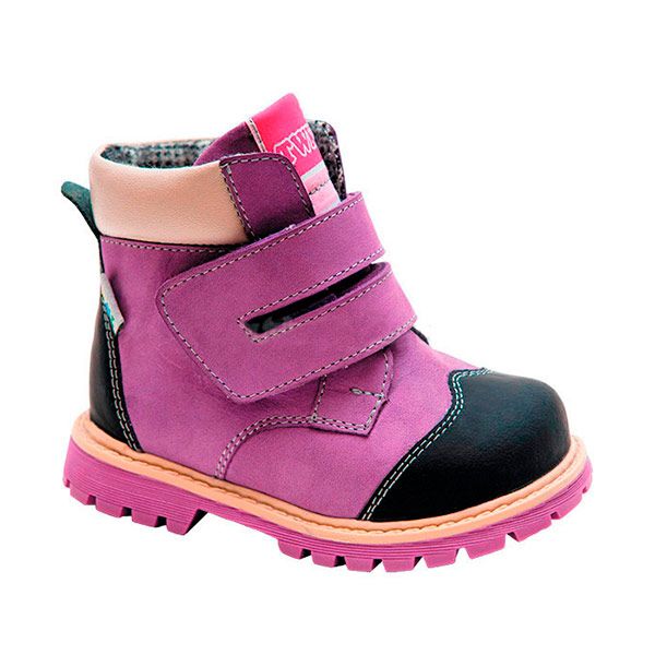 Ботинки ортопедические Твики утепленные для девочек TW-320 фиолетовые.