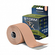 Кинезиотейп Ravetape Storm RVTS-BGE-55 5см x 5м телесный.