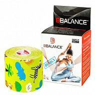 Кинезио тейп Bio Balance 5см х 5м смайлик сафари лайм .