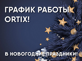 График работы ORTIX в Новогодние праздники 2022