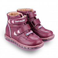 Ботинки Тапибу утепленные для девочек FT-23003.15-OL03O.01 смородина/бордовые.
