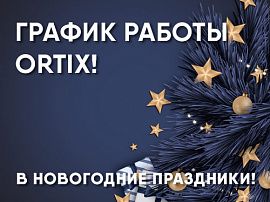 График работы ORTIX в Новогодние праздники 2021