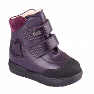 Ботинки ортопедические Твики с мехом для девочек TW-525 темно-лиловые.