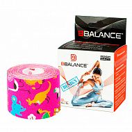 Кинезио тейп Bio Balance Tape 5см х 5м розовый/сафари.